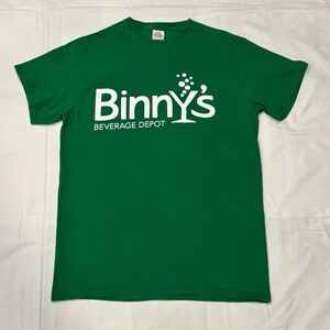 Binny’s Beverage Depot Unisex Irish Green Tee T-Shirt Size Medium